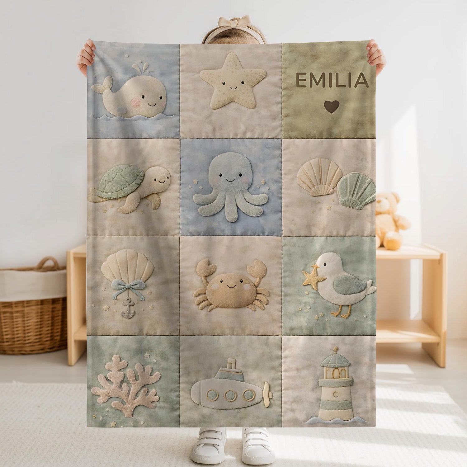 Patchwork Look Blanket