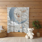 This personalized bunny woodland baby blanket features a timeless embroidered-look design that feels soft, calm, and beautifully refined. Made to be both cozy and meaningful, it’s a keepsake blanket parents will treasure.