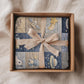 Patchwork Look Babydecke • Weltraum Space Astronaut • Quilt Look • Neutrale Babyzimmer-Deko • Neugeborenen-Decke • Boutique Babygeschenk