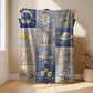 Patchwork Look Babydecke • Weltraum Space Astronaut • Quilt Look • Neutrale Babyzimmer-Deko • Neugeborenen-Decke • Boutique Babygeschenk