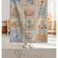 Patchwork Look Baby Blanket with Name • Whale Octopus Crab Ocean • Underwater Theme • Quilt Look • Nursery • Newborn Blanket • Baby Gift