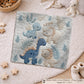 Personalized Dinosaur Baby Blanket with Name. Soft natural colors, embroidered-look design – a loving gift for a newborn or baptism.