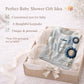 Personalized Traktor baby blanket with name - embroidered look details in soft neutral colors. A cozy newborn blanket and timeless boutique baby gift.