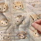 Personalized velveteen baby blanket with a quilt-inspired patchwork of soft safari animals. A cozy, timeless newborn or baby shower.