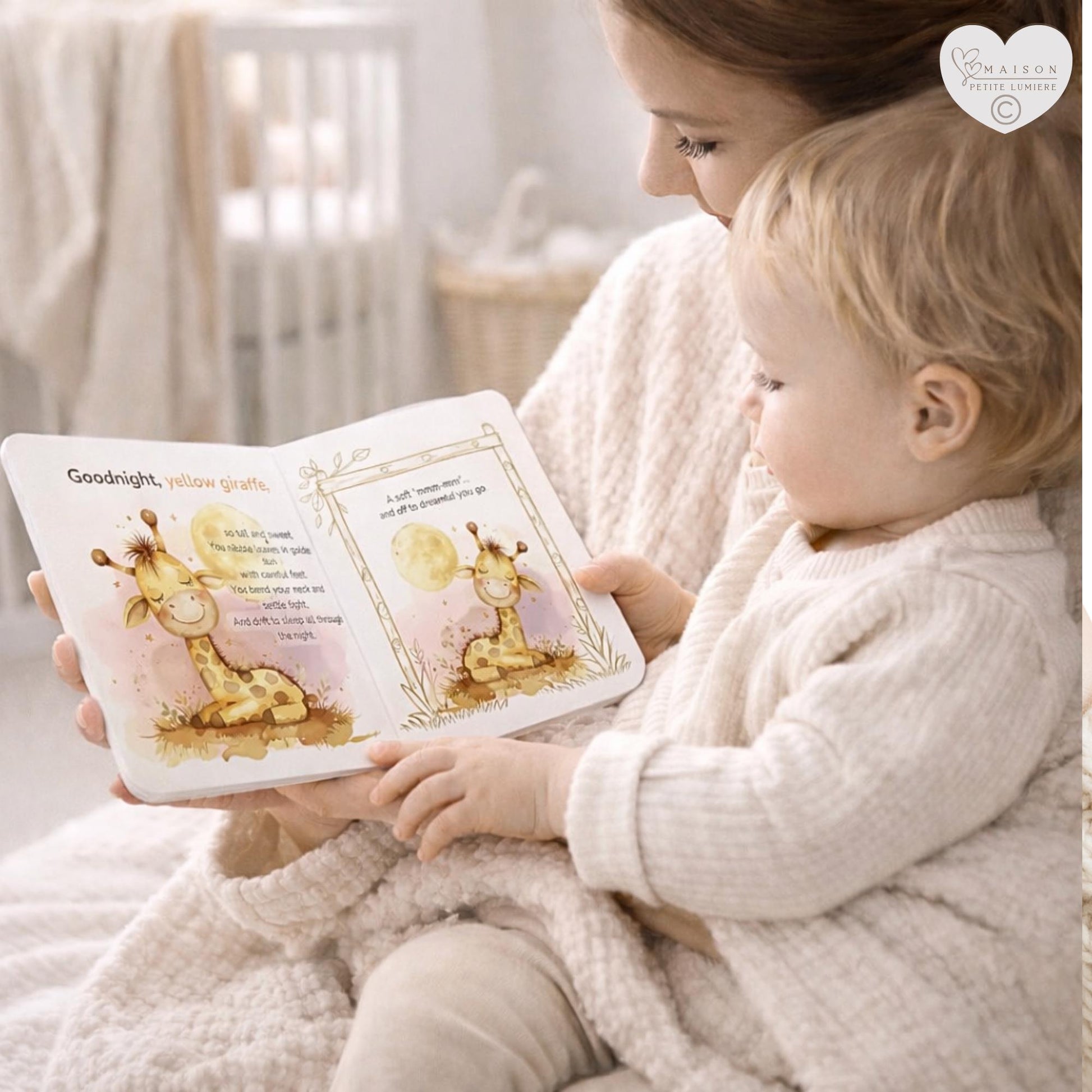 A personalized safari bedtime book featuring your child’s name. Gentle rhymes with elephant & lion — a meaningful baby shower or birthday gift.