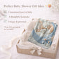Personalized fox baby blanket with name - embroidered-look details in soft neutral colors. A cozy newborn blanket and timeless boutique baby gift.