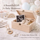 This adorable floral bear design in soft, timeless tones creates a warm and loving atmosphere — a truly heartfelt gift for new grandparents. Personalized with the baby's name, this handcrafted wooden keepsake box is made to treasure precious memories from the very first days — a gift Grandma & Grandpa will cherish forever.