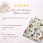 Personalized Woodland Baby Blanket with Name • Forest Animals Embroidered Look • Neutral Nursery Decor • Fox Owl Bunny Gift