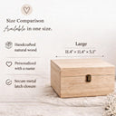 Personalized Baby Memory Box, Custom Elephant Keepsake Box, Engraved Wooden Baby Box, New Baby Gift, Newborn Shower Gift